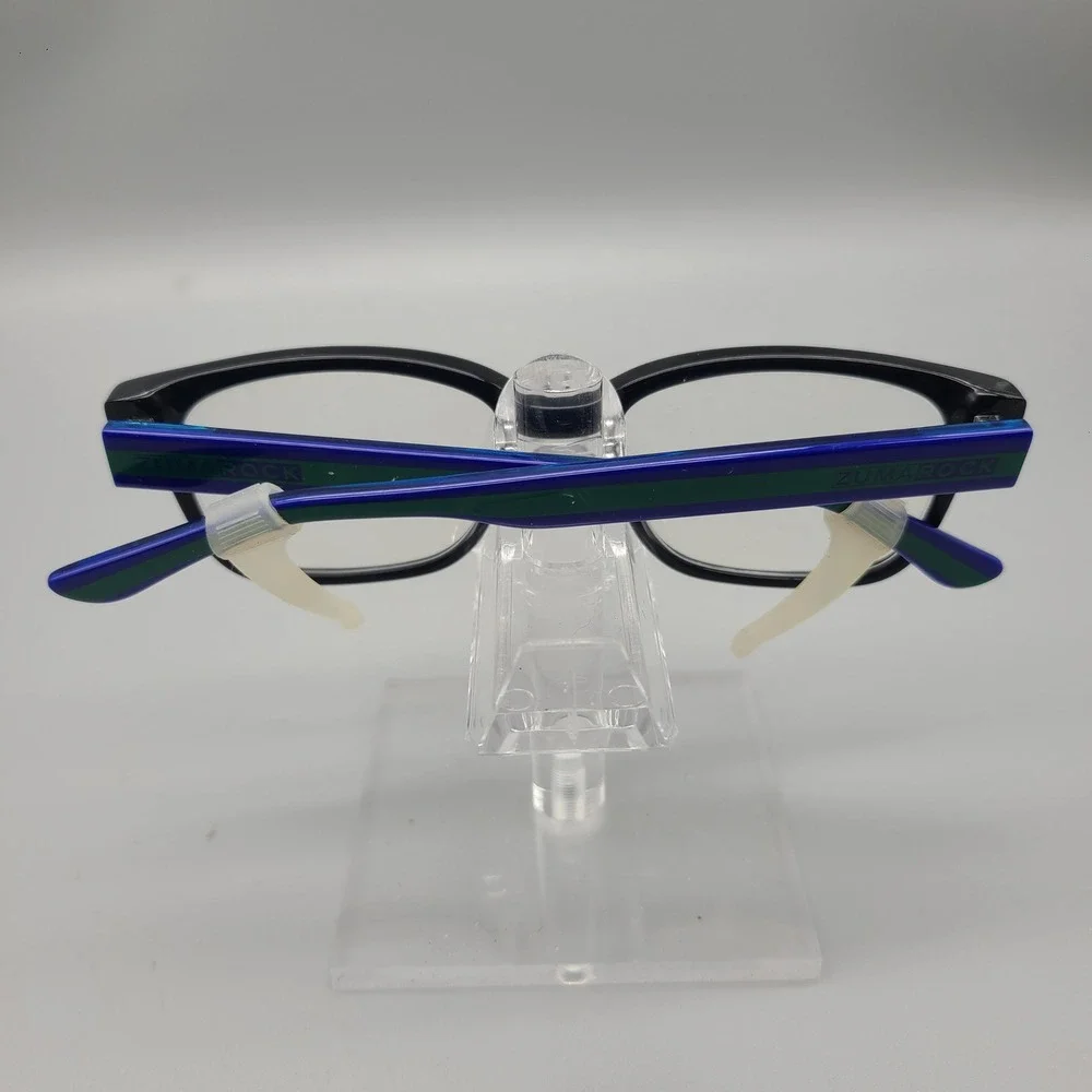 Zuma Rock Kids ZR003 BLK Eyeglass Frames Black Blue Green 49-16-135 Rectangular